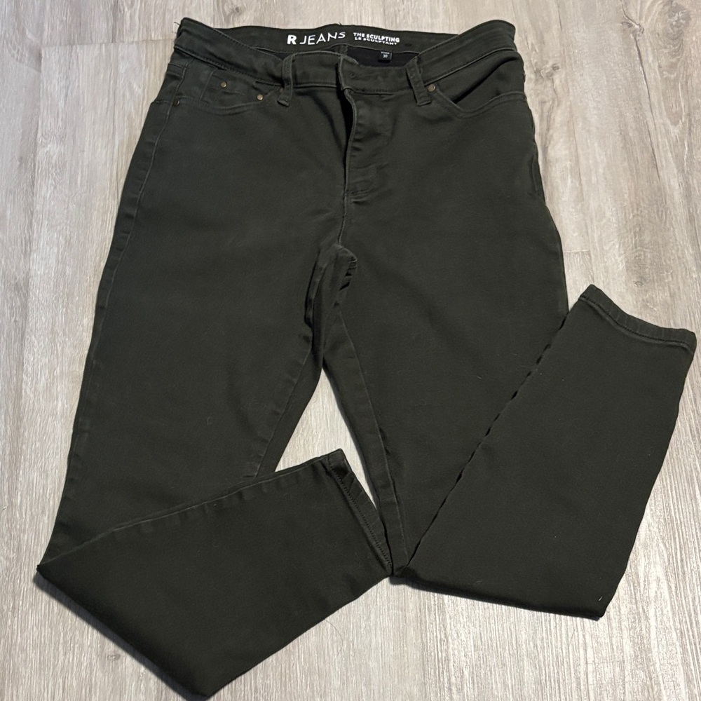 Women's Dark Green Skinny Jeans